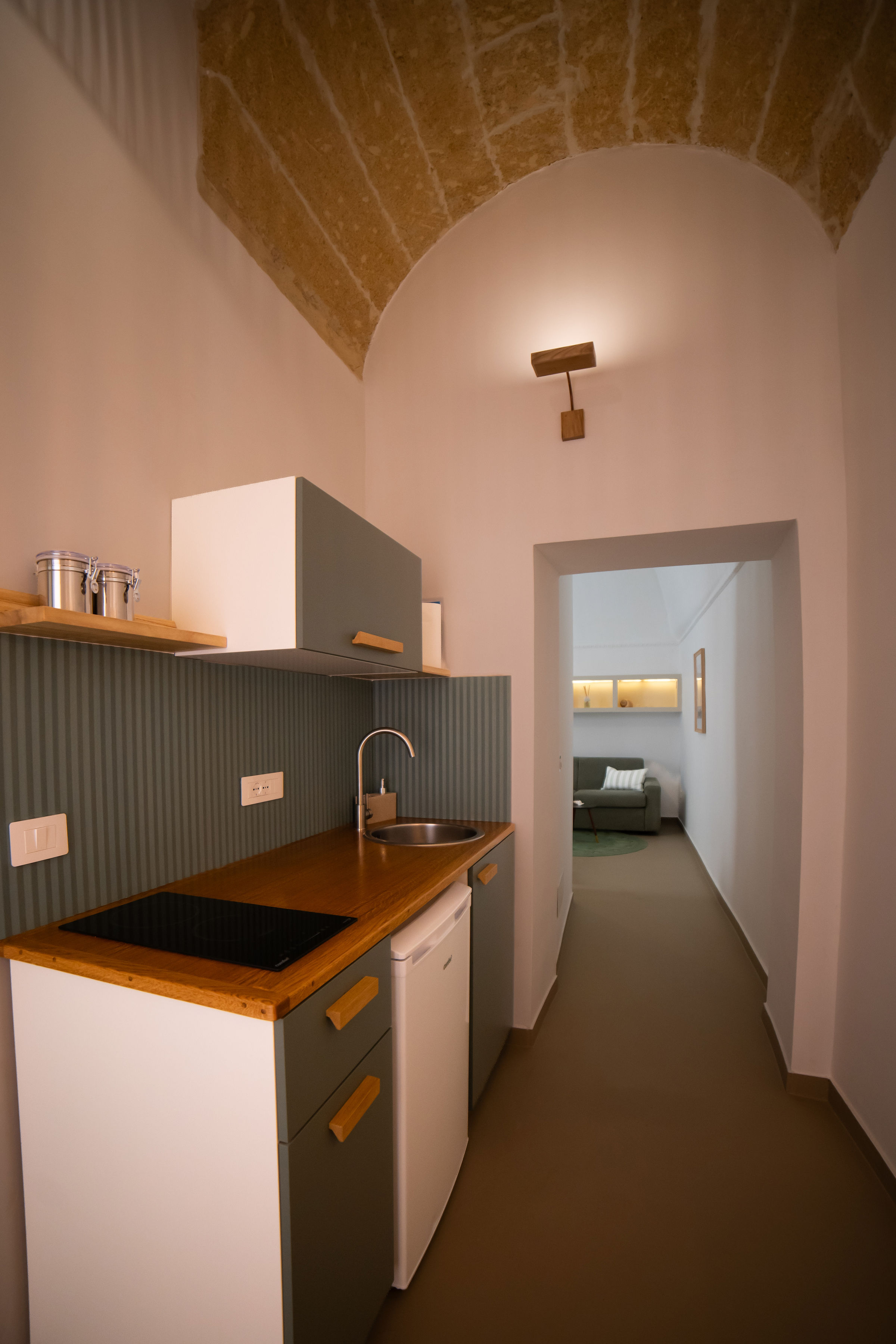 Scorcio interno con volta a stella e ambiente di Dimora Galitea
